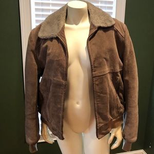 Vintage Peter England Bomber With Sheepskin Jacket